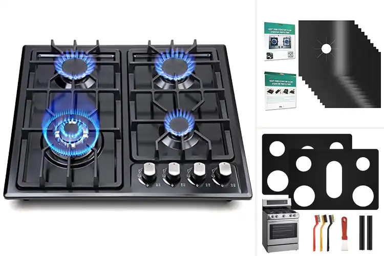 Detailed view of Best Easy-To-Clean Gas Stove Top