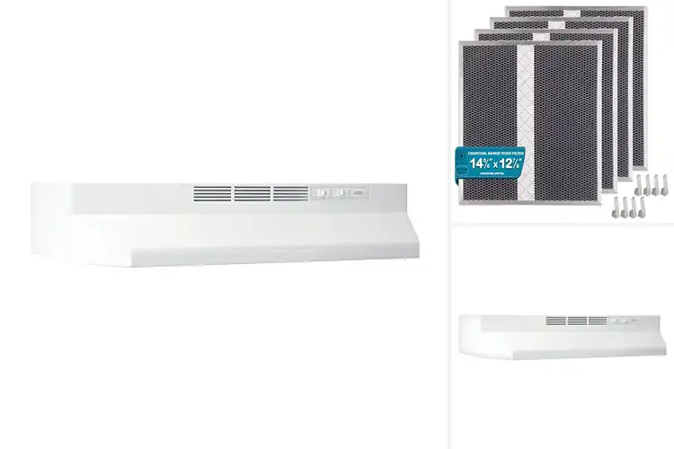 Detailed view of Best Non Ducted Hood Installation
